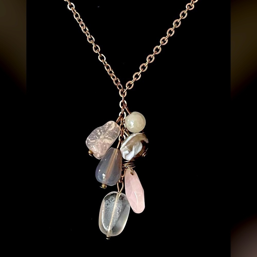 Multi Stone Necklace - Picture 2 of 3